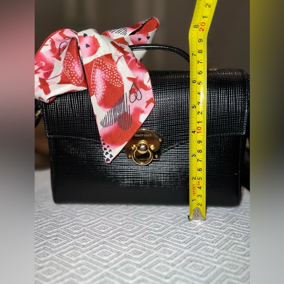 Marie Claire Paris Leather Crossbody and Twilly scarf - Picture 3 of 9